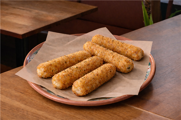 25. Mozzarella Sticks, 6 stk.